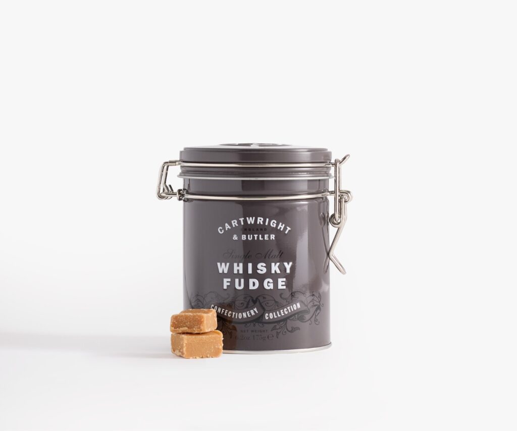 Cartwright & Butler Whiskey Fudge Tin 175g 5060595842565 2